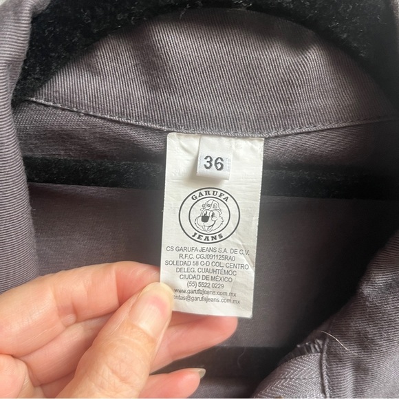 Garufa Jeans Gray Long-Sleeve Jumpsuit Coveralls Workshop Sz S - Picture 5 of 14